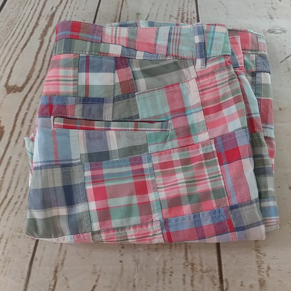 L.L. Bean Favorite Fit Plaid Shorts Size 10